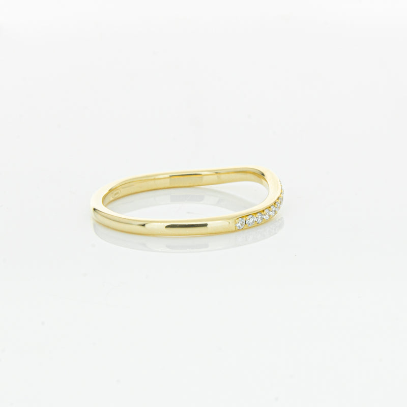 18ct Yellow Gold .15ct Diamond Grace Band-Ring-Walker & Hall