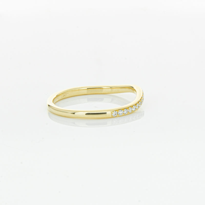 18ct Yellow Gold .15ct Diamond Grace Band-Ring-Walker & Hall