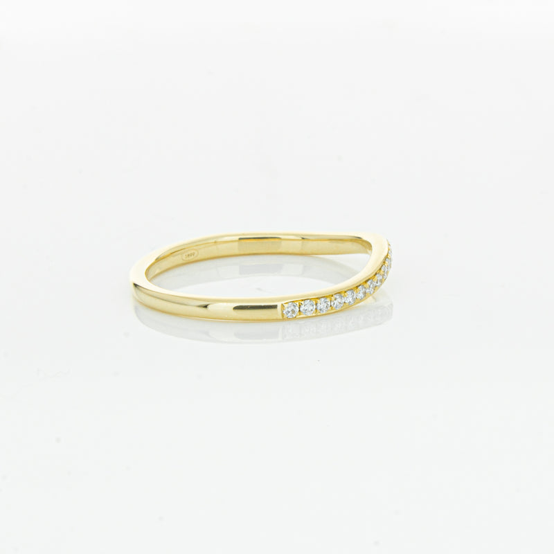 18ct Yellow Gold .15ct Diamond Grace Band-Ring-Walker & Hall