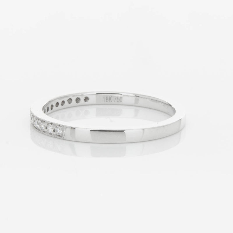 18ct White Gold .12ct Diamond Aurora Band-Ring-Walker & Hall