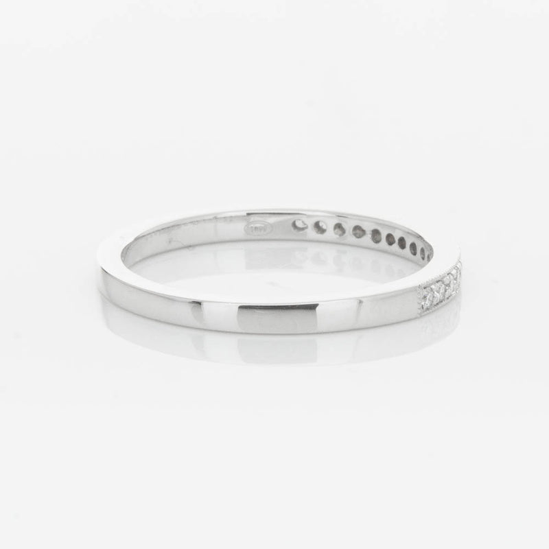 18ct White Gold .12ct Diamond Aurora Band-Ring-Walker & Hall