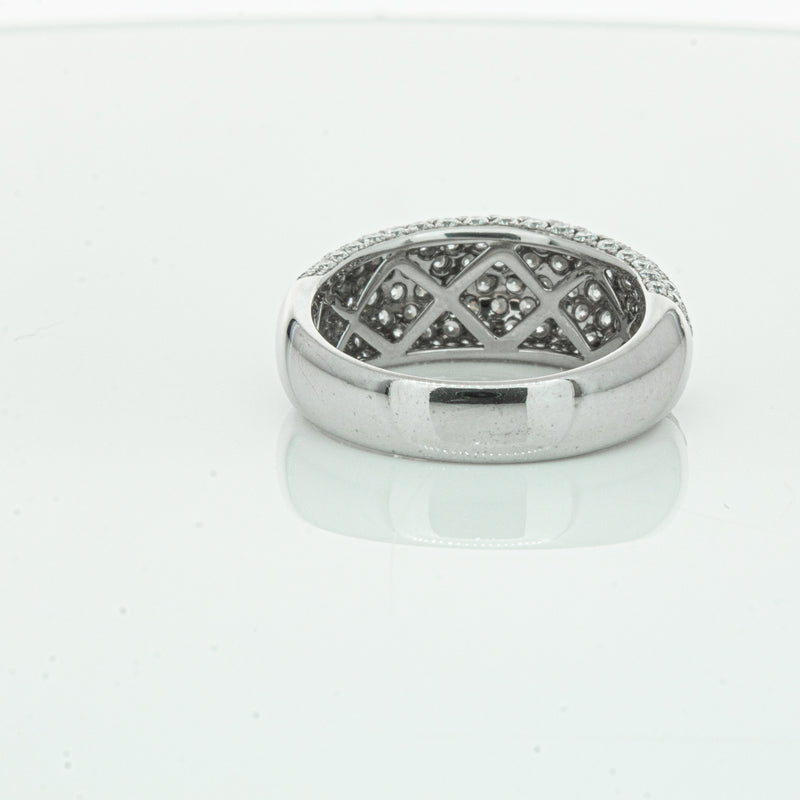 18ct White Gold 1.89ct Diamond Band-Ring-Walker & Hall