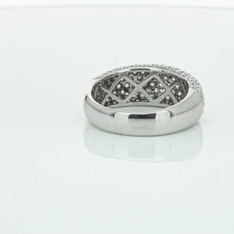 18ct White Gold 1.89ct Diamond Band-Ring-Walker & Hall