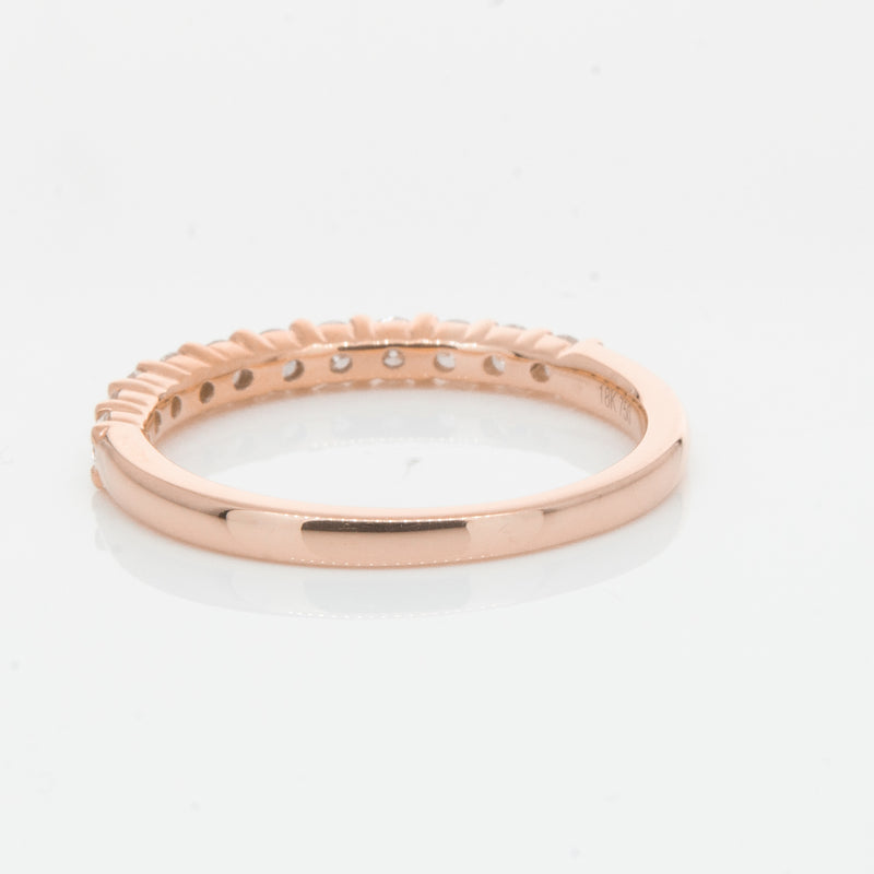 18ct Rose Gold .50ct Diamond Panorama Band-Ring-Walker & Hall