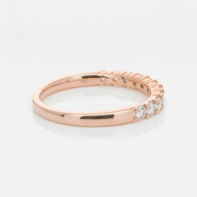 18ct Rose Gold .50ct Diamond Panorama Band-Ring-Walker & Hall