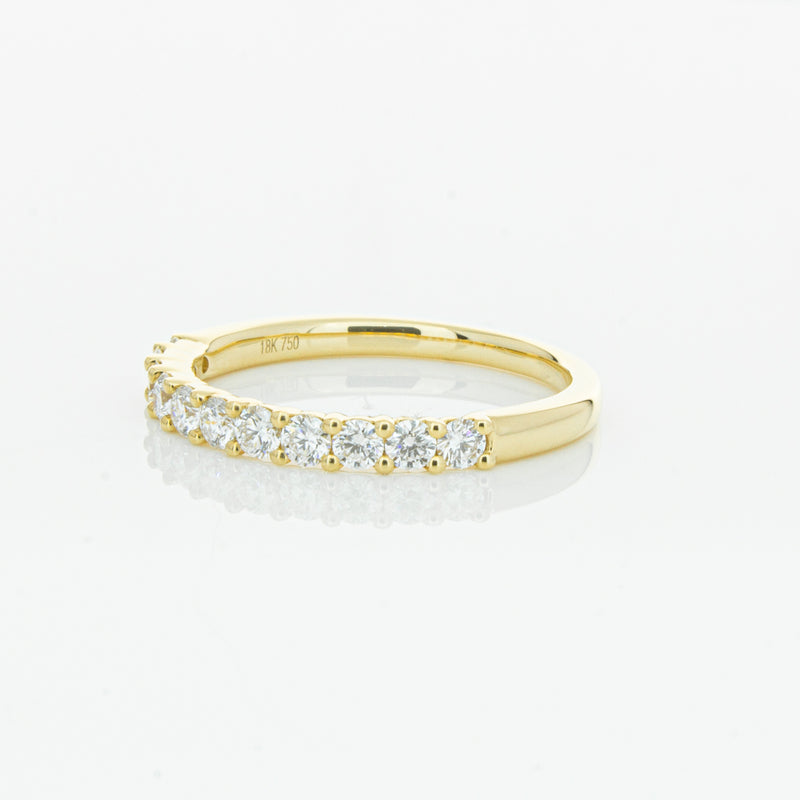 18ct Yellow Gold .50ct Diamond Panorama Band-Ring-Walker & Hall