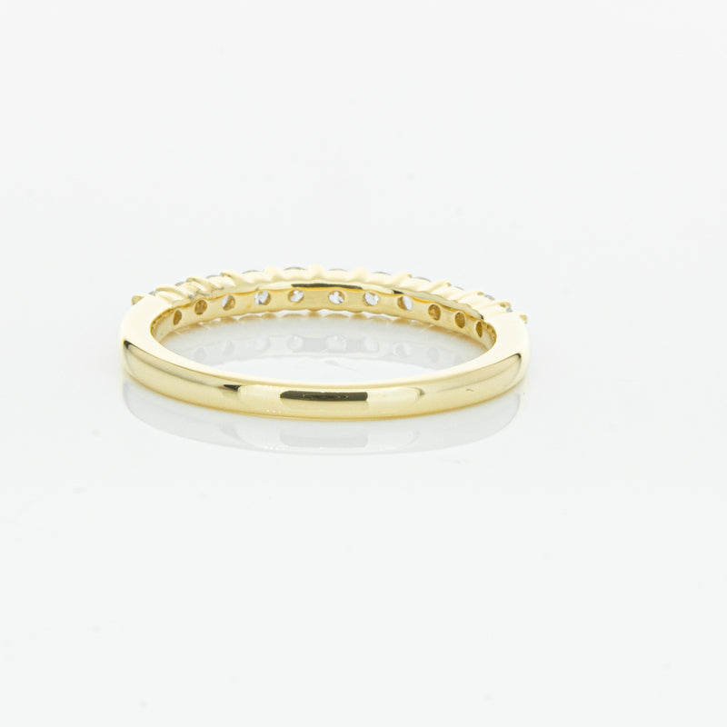 18ct Yellow Gold .50ct Diamond Panorama Band-Ring-Walker & Hall