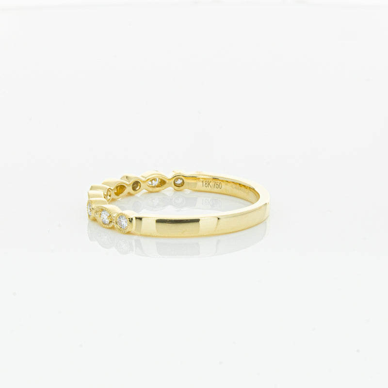 18ct Yellow Gold Diamond Aura Ring-Ring-Walker & Hall