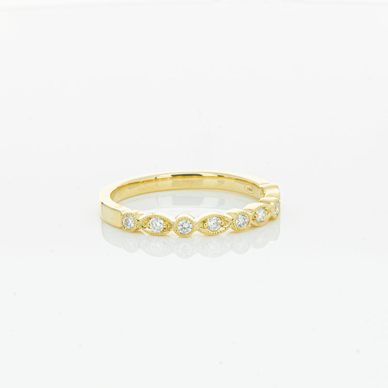18ct Yellow Gold Diamond Aura Ring-Ring-Walker & Hall
