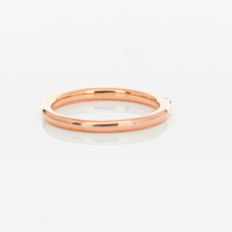 18ct Rose Gold .20ct Manhattan Diamond Band-Ring-Walker & Hall