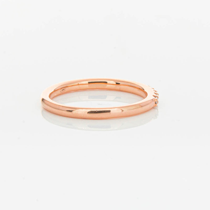 18ct Rose Gold .20ct Manhattan Diamond Band-Ring-Walker & Hall