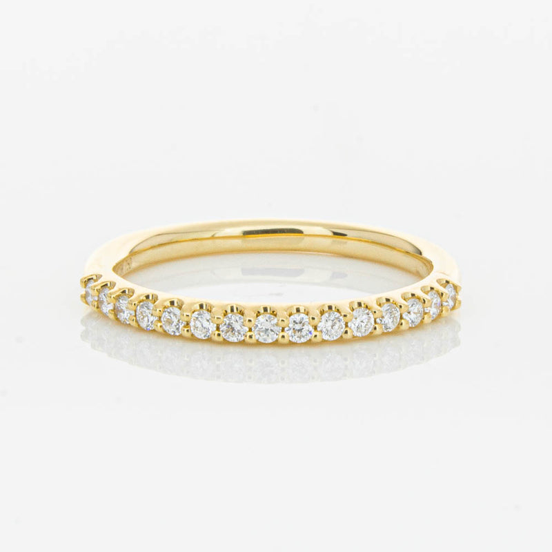 18ct Yellow Gold .20ct Diamond Manhattan Band-Ring-Walker & Hall