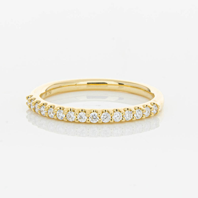 18ct Yellow Gold .20ct Diamond Manhattan Band-Ring-Walker & Hall