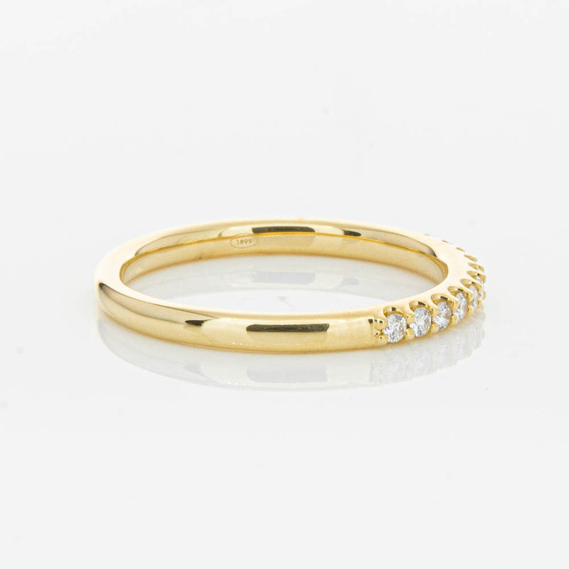 18ct Yellow Gold .20ct Diamond Manhattan Band-Ring-Walker & Hall