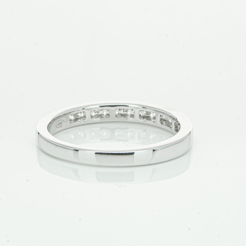 18ct White Gold .28ct Diamond Avalon Band-Ring-Walker & Hall