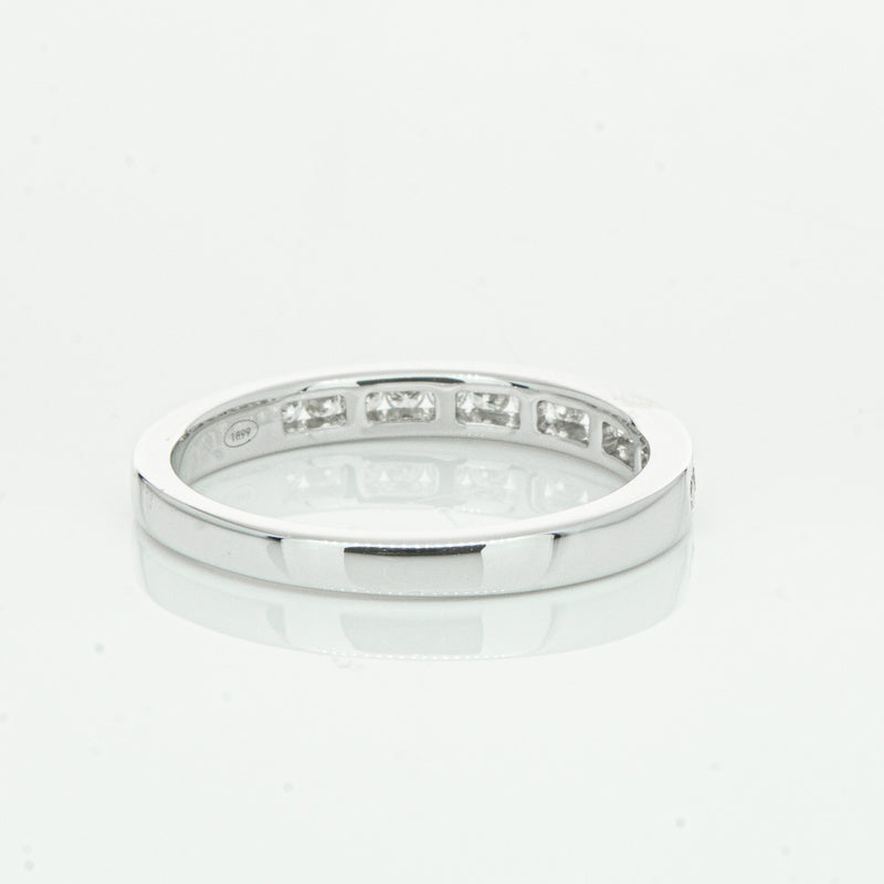 18ct White Gold .28ct Diamond Avalon Band-Ring-Walker & Hall