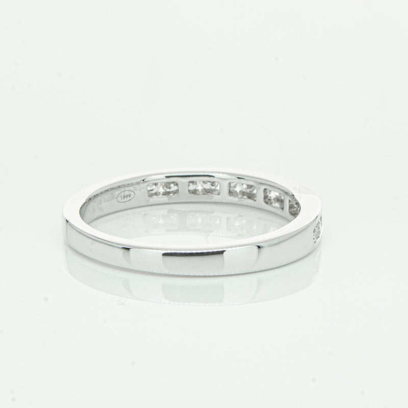 18ct White Gold .28ct Diamond Avalon Band-Ring-Walker & Hall