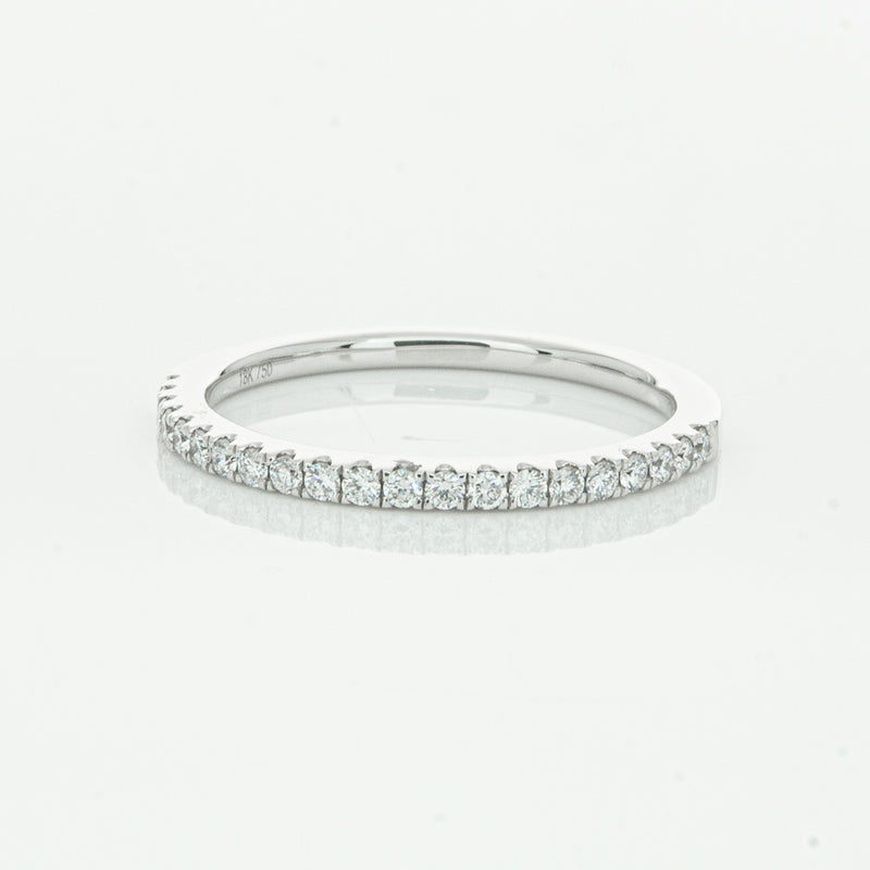 18ct White Gold Diamond Millie Band-Ring-Walker & Hall