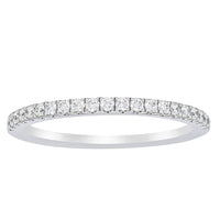 18ct White Gold Diamond Millie Band-Ring-Walker & Hall