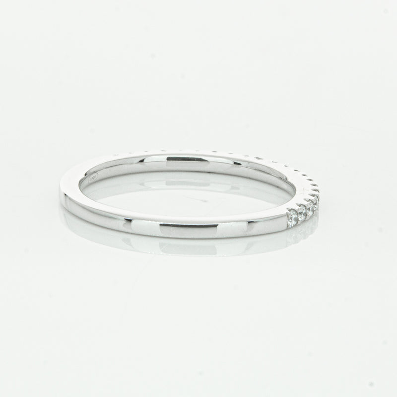18ct White Gold Diamond Millie Band-Ring-Walker & Hall
