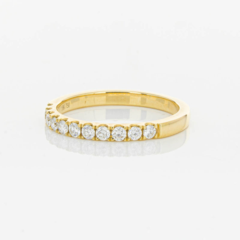 18ct Yellow Gold .33ct Diamond Bella Band-Ring-Walker & Hall
