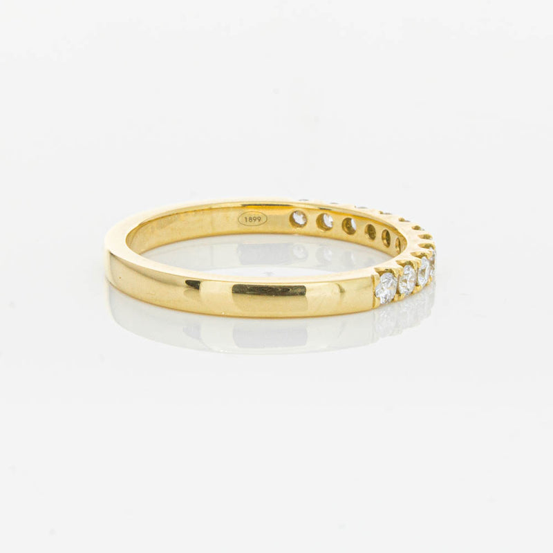 18ct Yellow Gold .33ct Diamond Bella Band-Ring-Walker & Hall