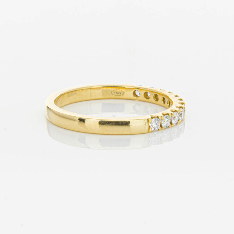 18ct Yellow Gold .33ct Diamond Bella Band-Ring-Walker & Hall