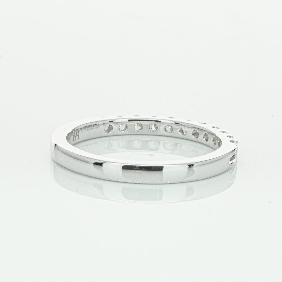 14ct White Gold .32ct Diamond Luna Band - Ring - Walker & Hall