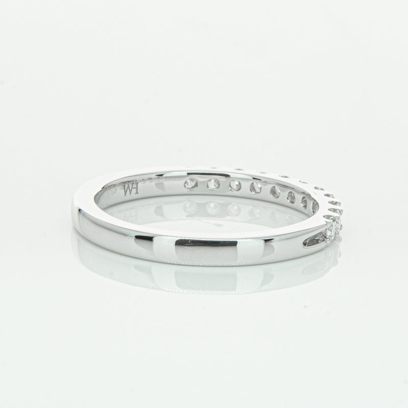 14ct White Gold Diamond Luna Band-Ring-Walker & Hall
