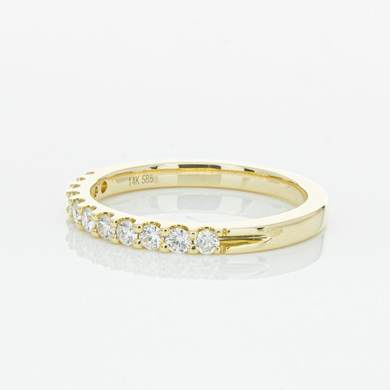14ct Yellow Gold Diamond Luna Band-Ring-Walker & Hall