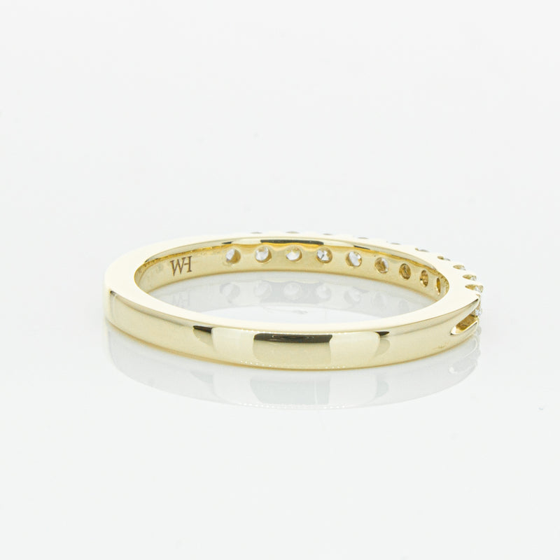 14ct Yellow Gold Diamond Luna Band-Ring-Walker & Hall