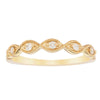 14ct Yellow Gold .08ct Diamond Rapunzel Band - Ring - Walker & Hall