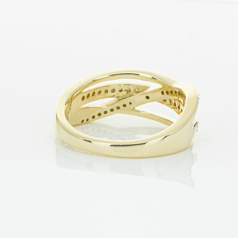 14ct Yellow Gold Diamond Nevaeh Band-Ring-Walker & Hall
