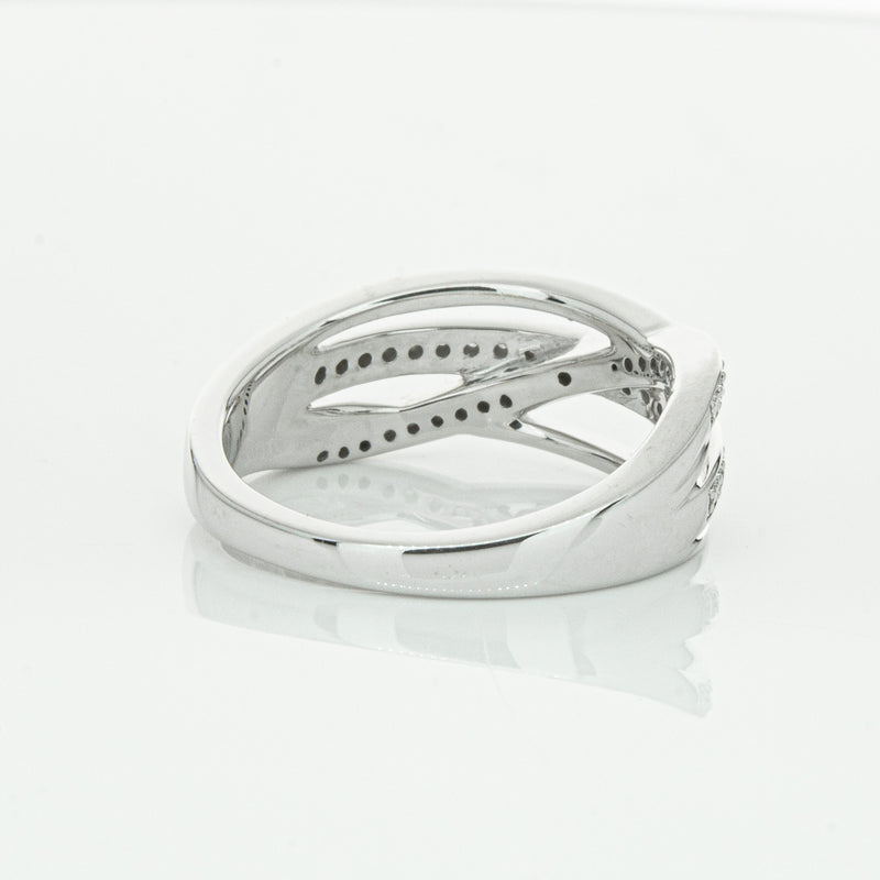 14ct White Gold Diamond Nevaeh Band-Ring-Walker & Hall