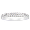 14ct White Gold .30ct Diamond Lumiere Band - Ring - Walker & Hall