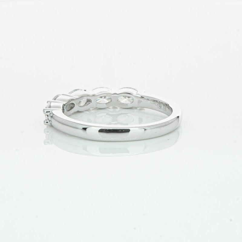 18ct White Gold 1.02ct Oval Cut Diamond Panorama Ring-Ring-Walker & Hall