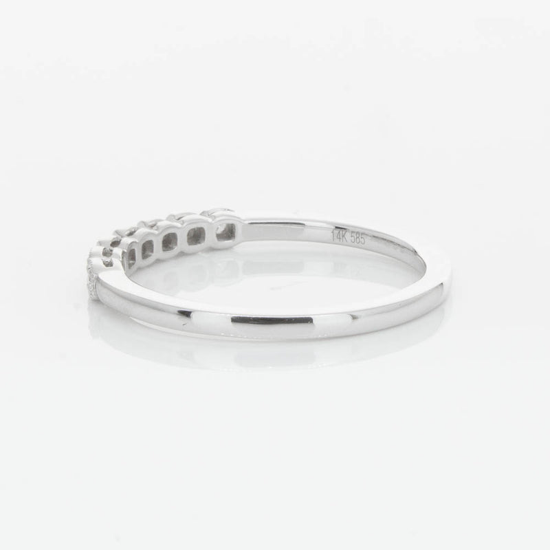 14ct White Gold Diamond Cushla Band-Ring-Walker & Hall
