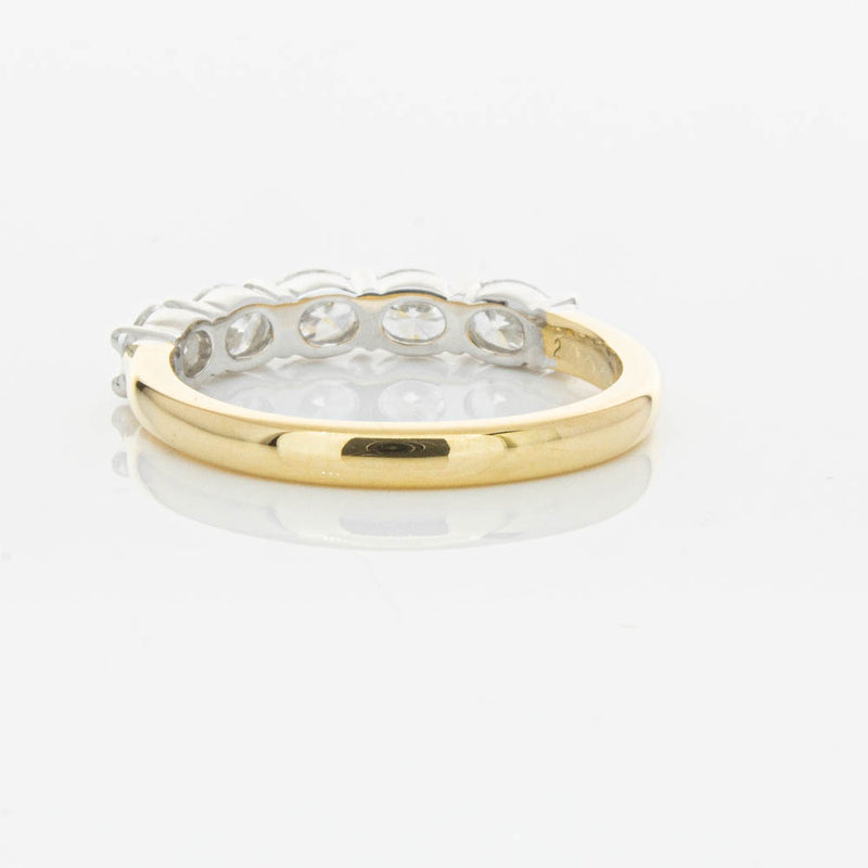 18ct Yellow Gold 1.01ct Oval Cut Diamond Panorama Ring-Ring-Walker & Hall