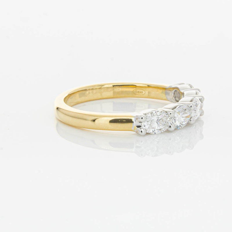 18ct Yellow Gold 1.01ct Oval Cut Diamond Panorama Ring-Ring-Walker & Hall