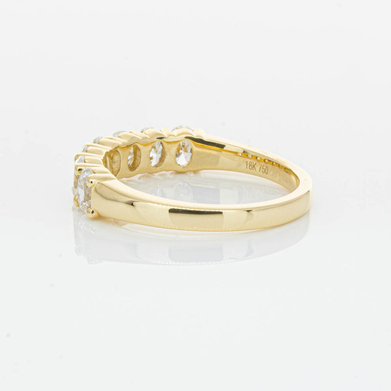 18ct Yellow Gold 1.33ct Oval Cut Diamond Panorama Ring-Ring-Walker & Hall