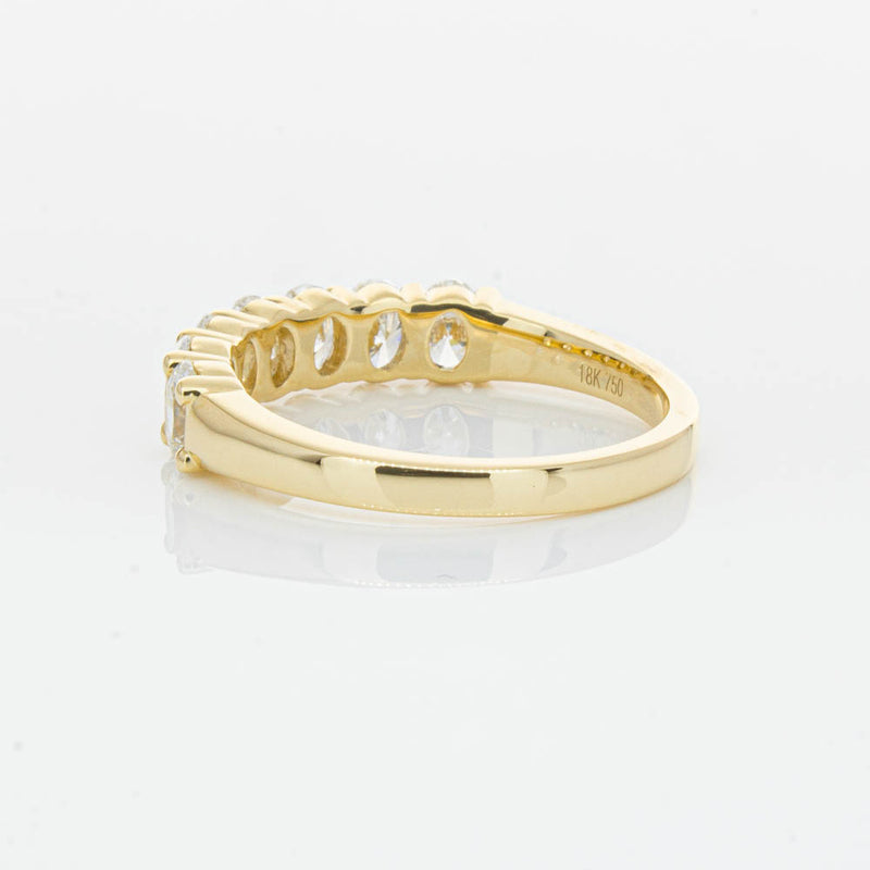 18ct Yellow Gold 1.33ct Oval Cut Diamond Panorama Ring-Ring-Walker & Hall