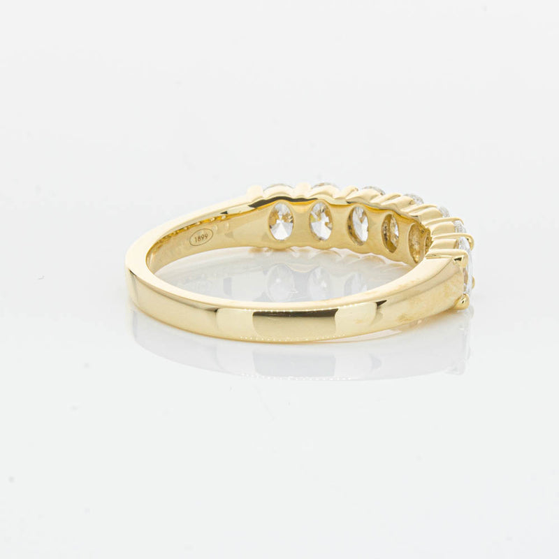 18ct Yellow Gold 1.33ct Oval Cut Diamond Panorama Ring-Ring-Walker & Hall