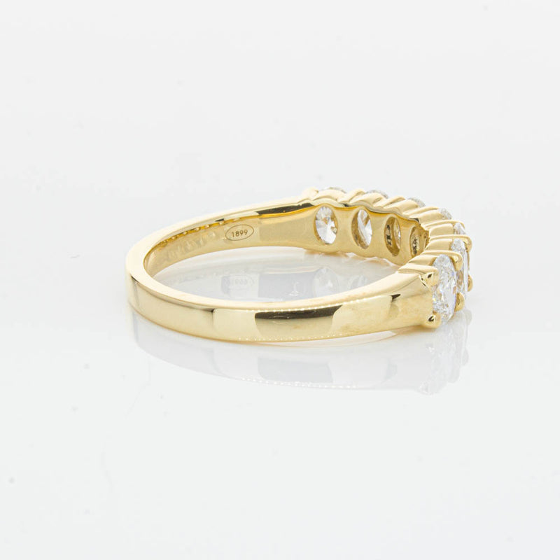 18ct Yellow Gold 1.33ct Oval Cut Diamond Panorama Ring-Ring-Walker & Hall