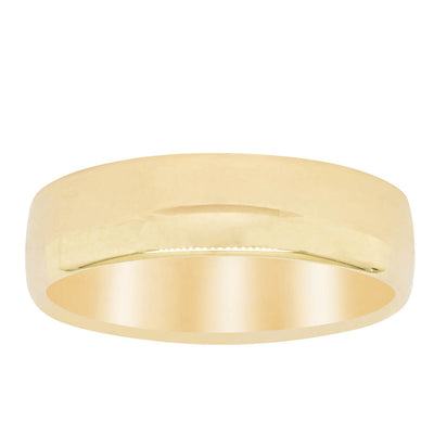 9ct Yellow Gold 6mm Band - Ring - Walker & Hall