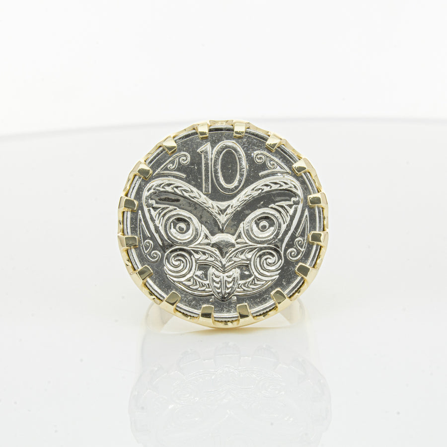 9ct Yellow Gold Koruru Coin Ring - Ring - Walker & Hall