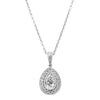 18ct White Gold .50ct Diamond Pendant - Necklace - Walker & Hall