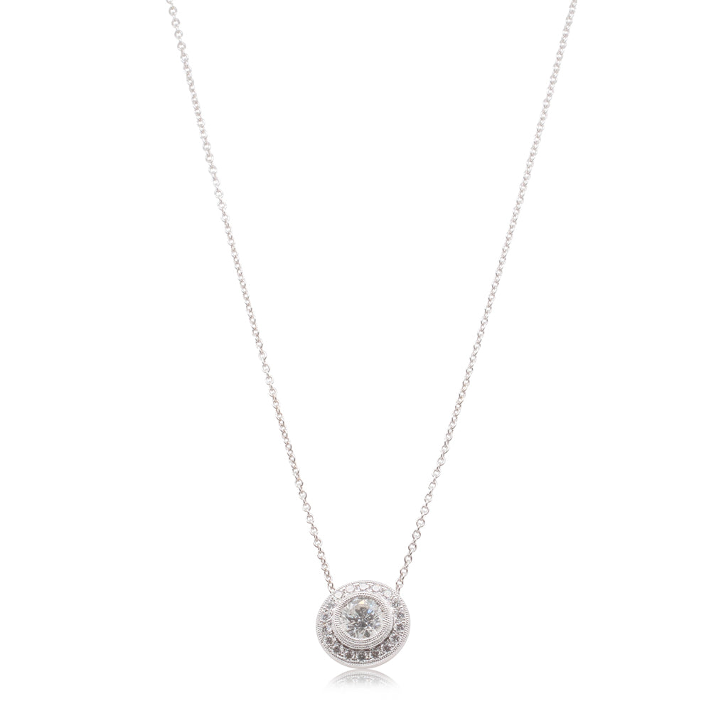 18ct White Gold .70 Diamond Necklace - Walker & Hall