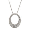 18ct White Gold .82ct Diamond Pendant - Walker & Hall