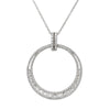 18ct White Gold 1.41ct Diamond Circle Pendant - Walker & Hall