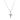 18ct White Gold .27ct Diamond Cross Pendant - Necklace - Walker & Hall